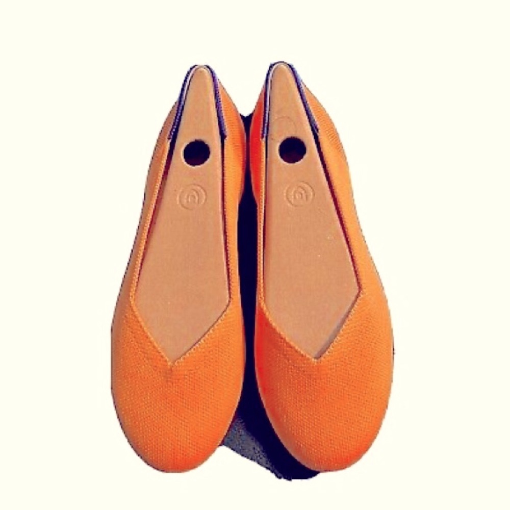 Rothy’s The Flat in Tangerine Orange, new never worn